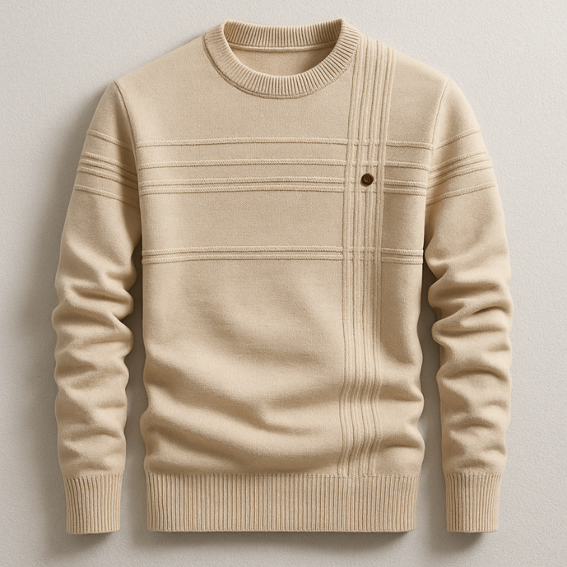 Men's elegant cotton sweater, additional view
