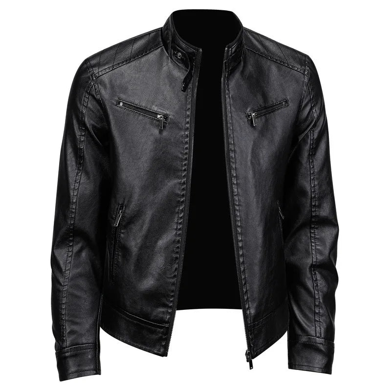 Elia men's elegant leather jacket – Avinos Milano