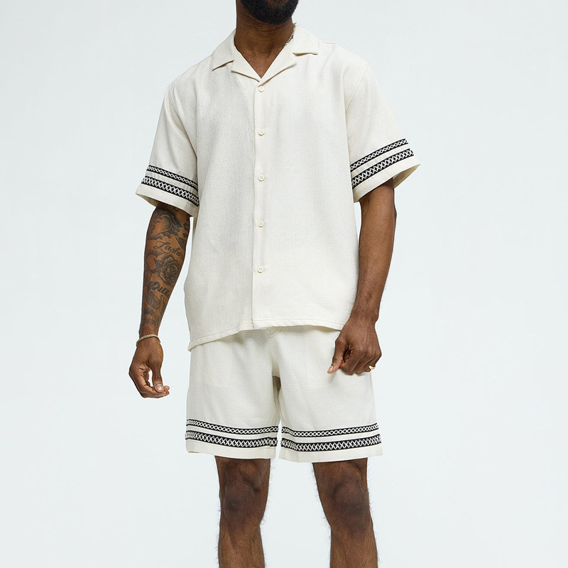 Casablanca men's summer two-piece set, alternate view