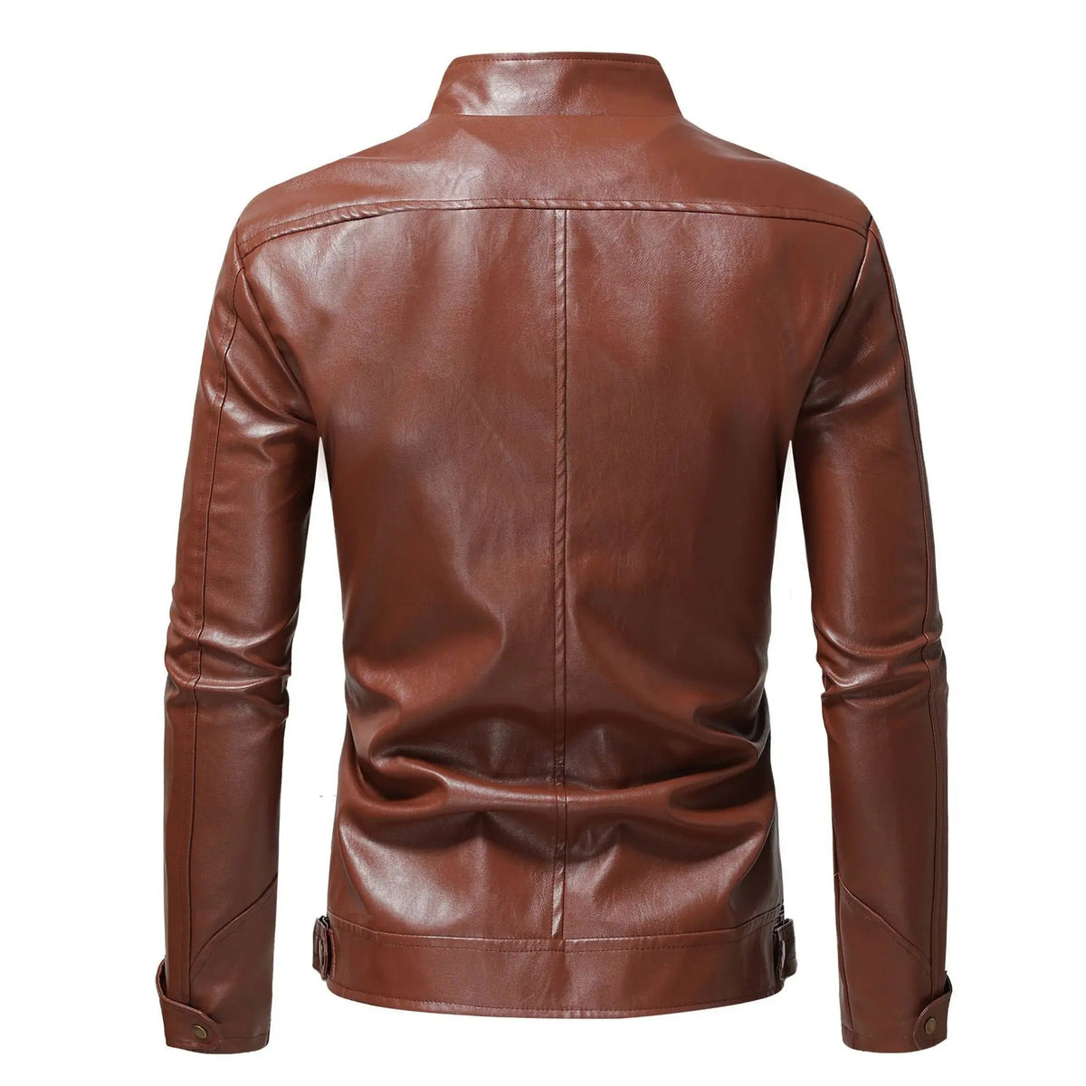 Men's elegant leather jacket, view 4