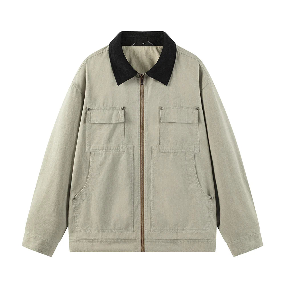 Men's elegant cotton jacket, alternate view