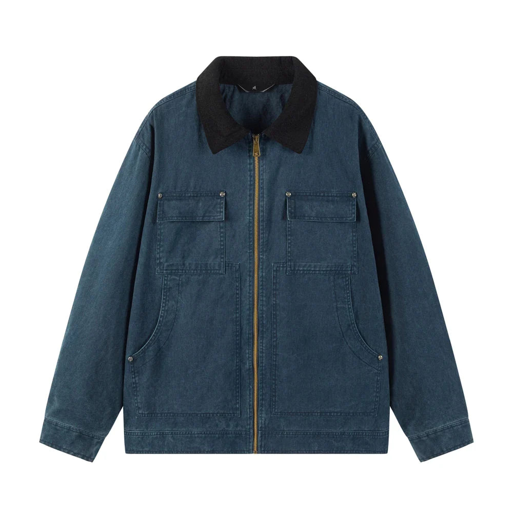 Men's elegant cotton jacket, additional view