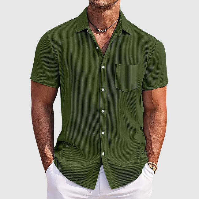 Men's elegant striped shirt, alternate view