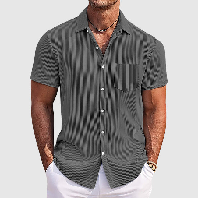 Men's elegant striped shirt, view 4