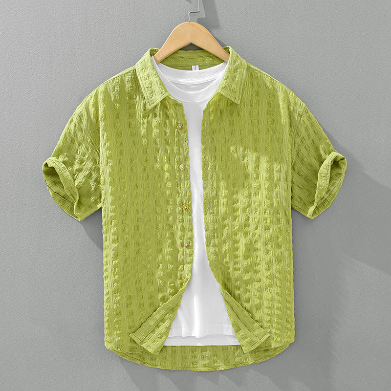 Men's casual textured shirt, additional view