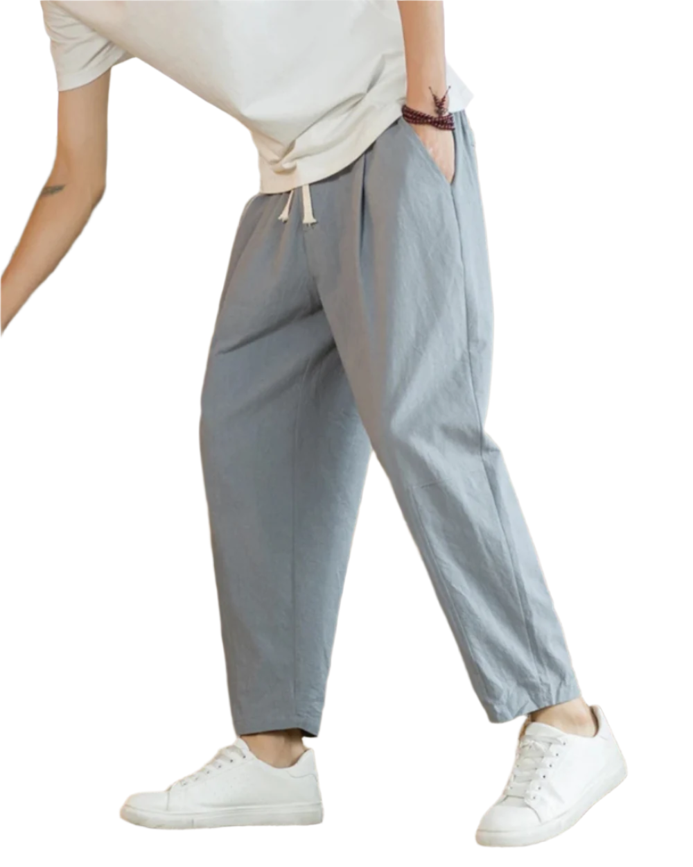 Rome men's cotton pants, view 4