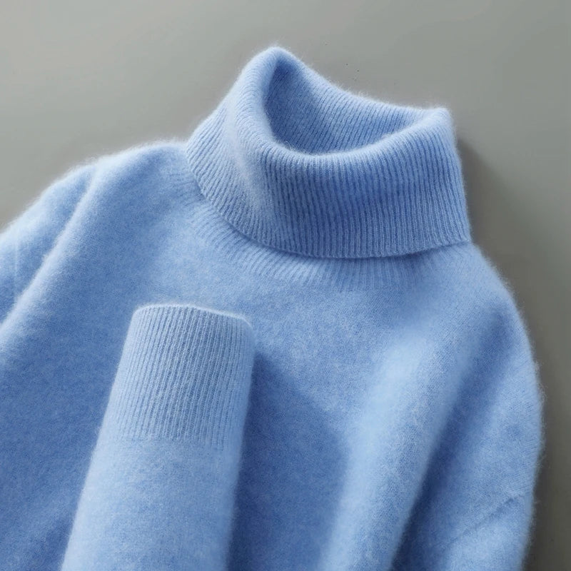 Men's elegant wool turtleneck sweater – Avinos Milano