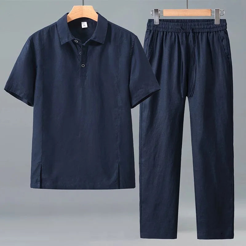 Men's elegant retro two-piece set, alternate view