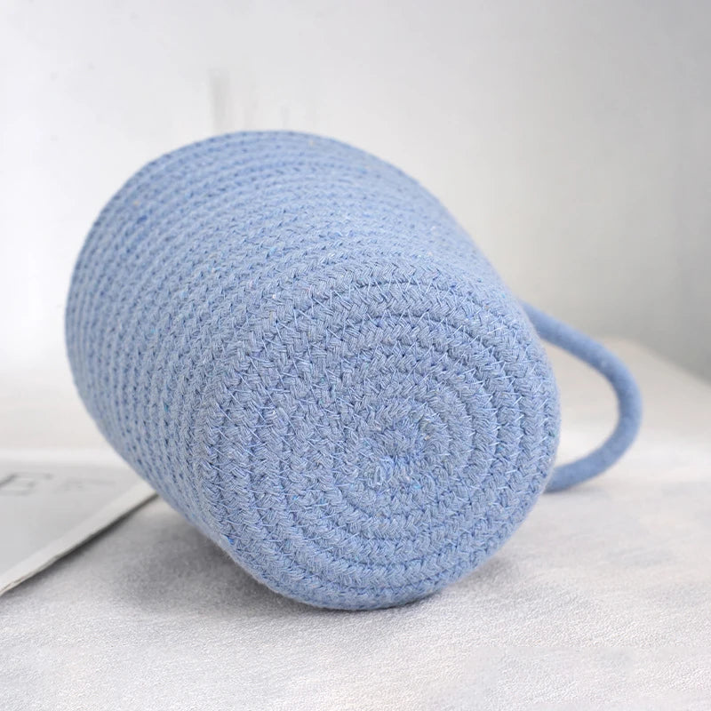 Cestello blue rope basket