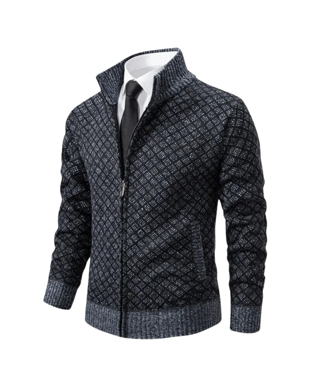 Men's knit cardigan, view 7