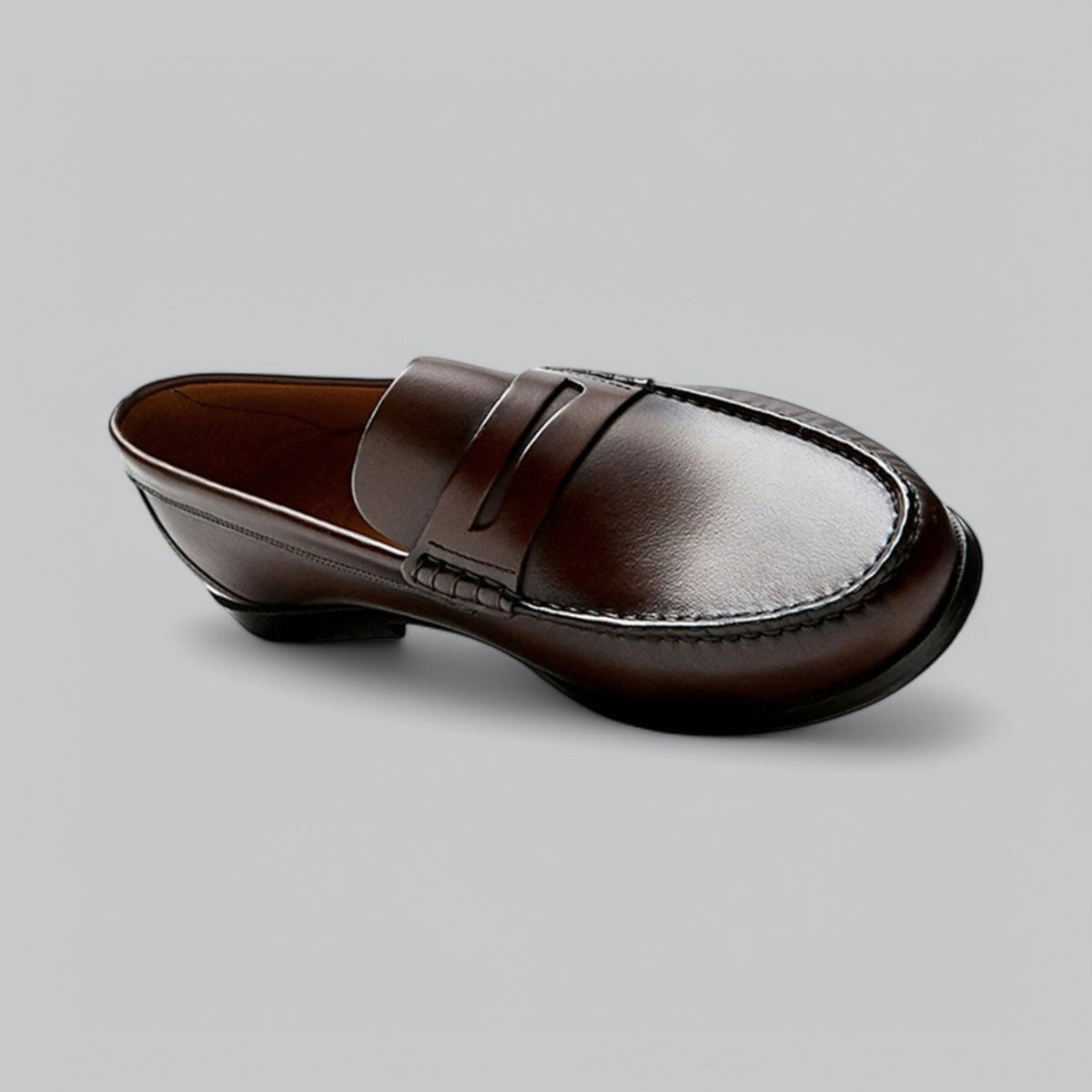 Men's leather penny loafers, additional view