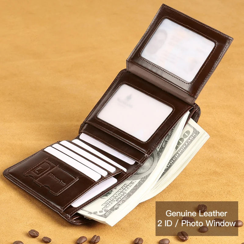 Classico classic leather short wallet