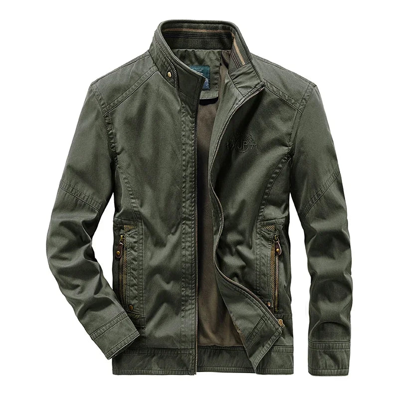 Men's padded bomber jacket, view 4