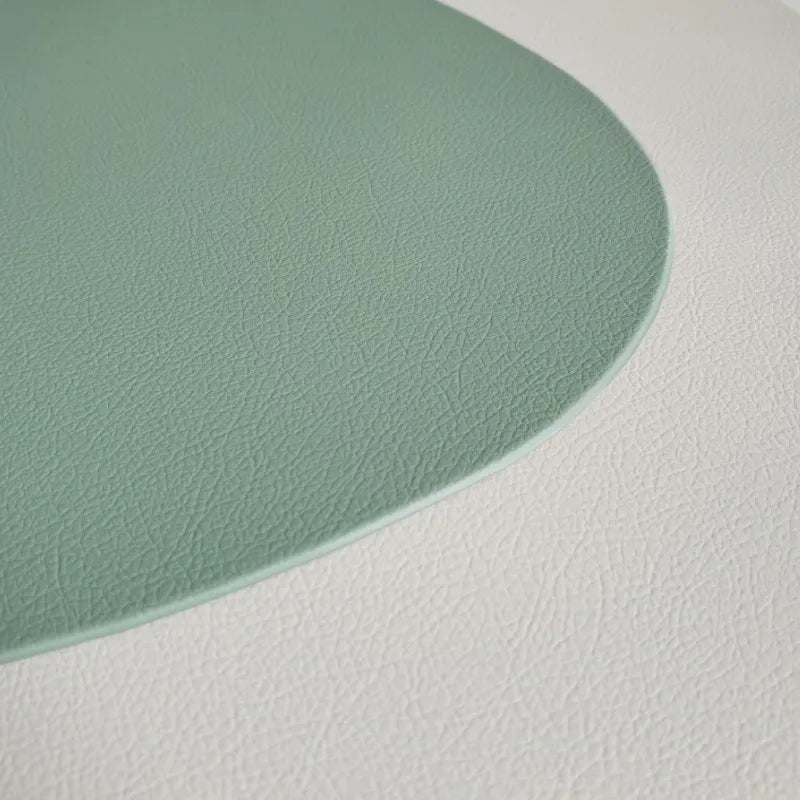Coperto sage placemat close-up