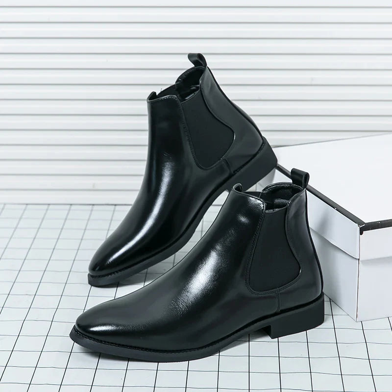 Nicola men's leather boots, alternate view