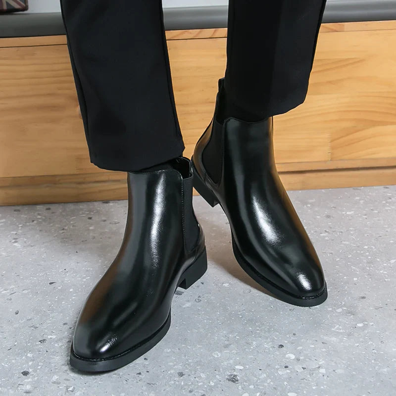 Nicola men's leather boots, additional view