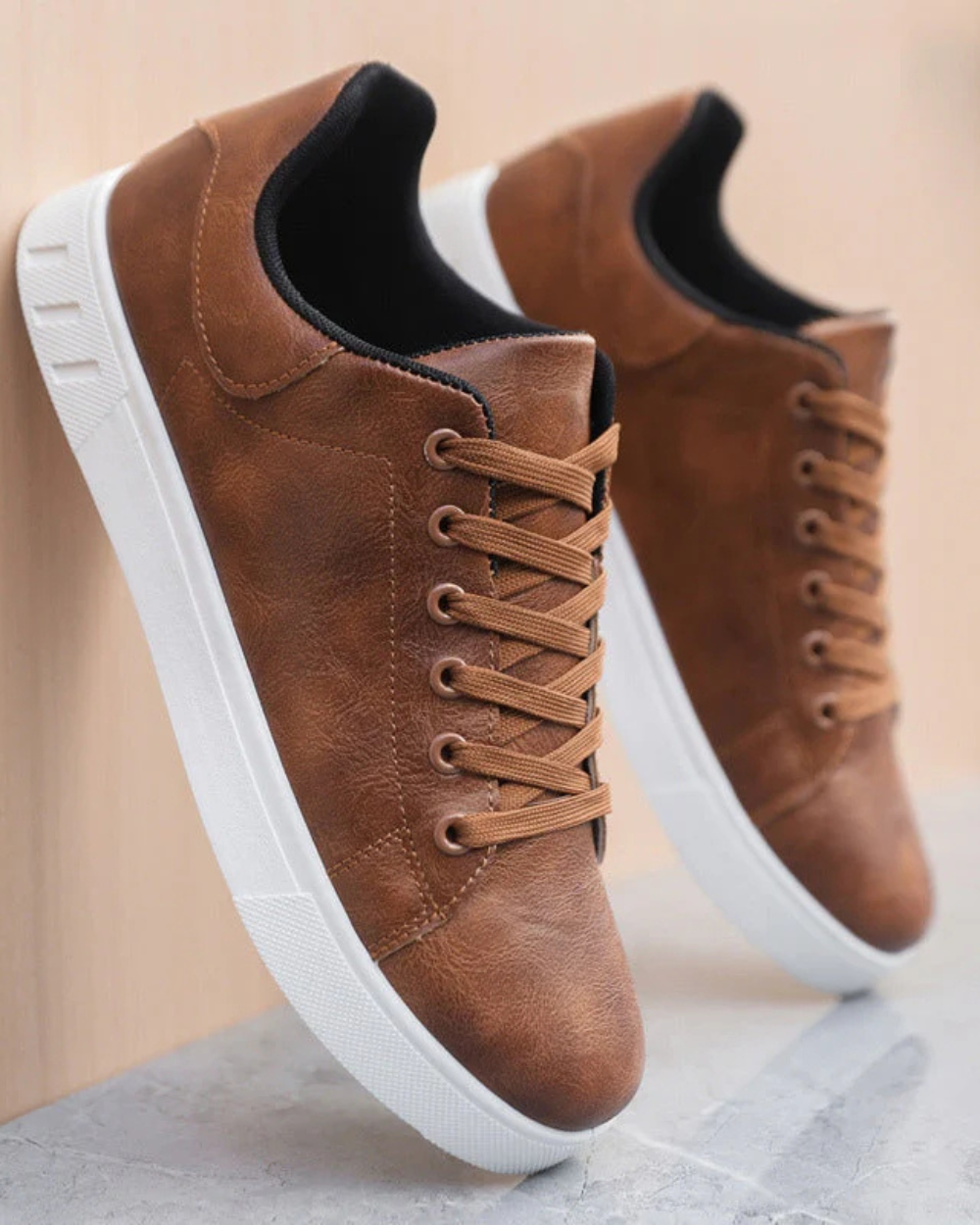Corrado men's leather sneakers – Avinos Milano