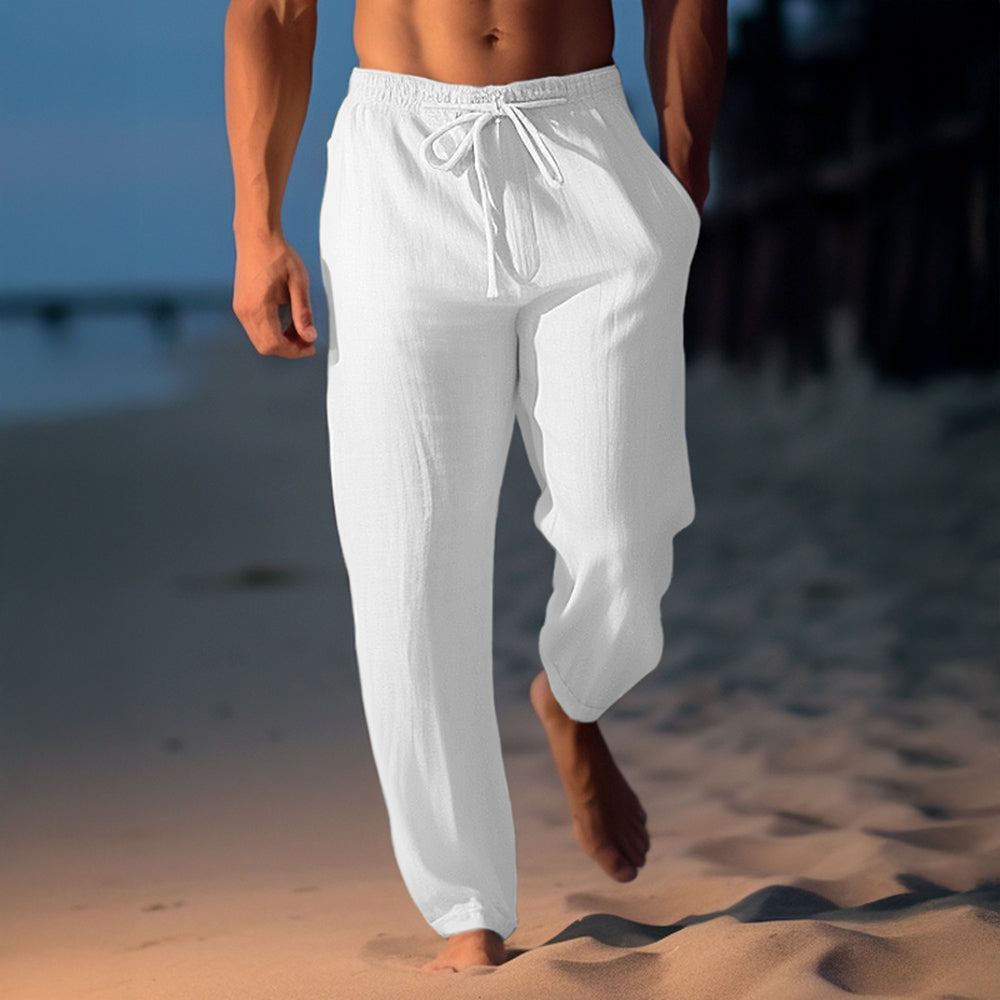 Zakynthos men's linen pants – Avinos Milano