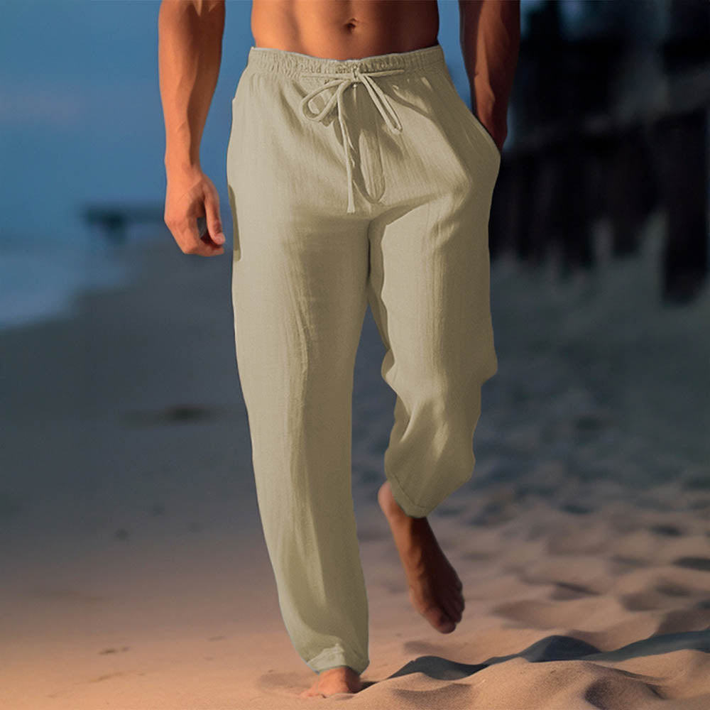 Zakynthos men's linen pants, view 5