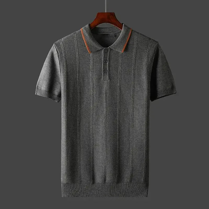 Franco men's elegant polo shirt, alternate view