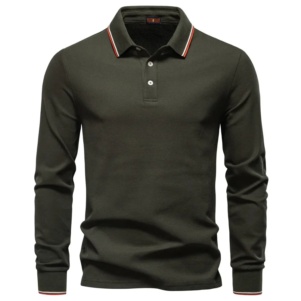 Giovanni men's elegant polo shirt, view 4