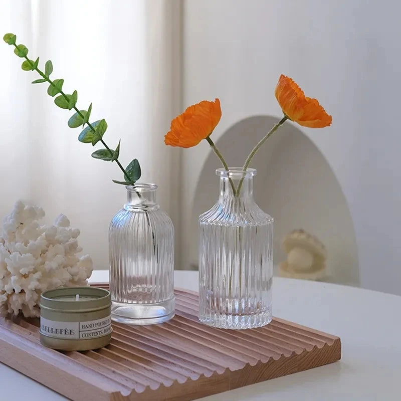 Cristallo vases with stems