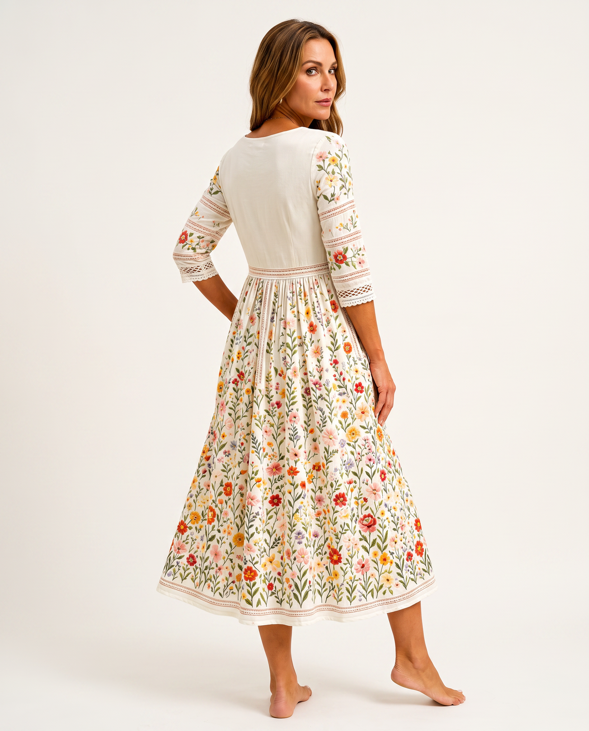 Wildflower Meadow Midi Dress, view 2