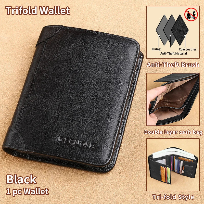 Cuoio Black Trifold