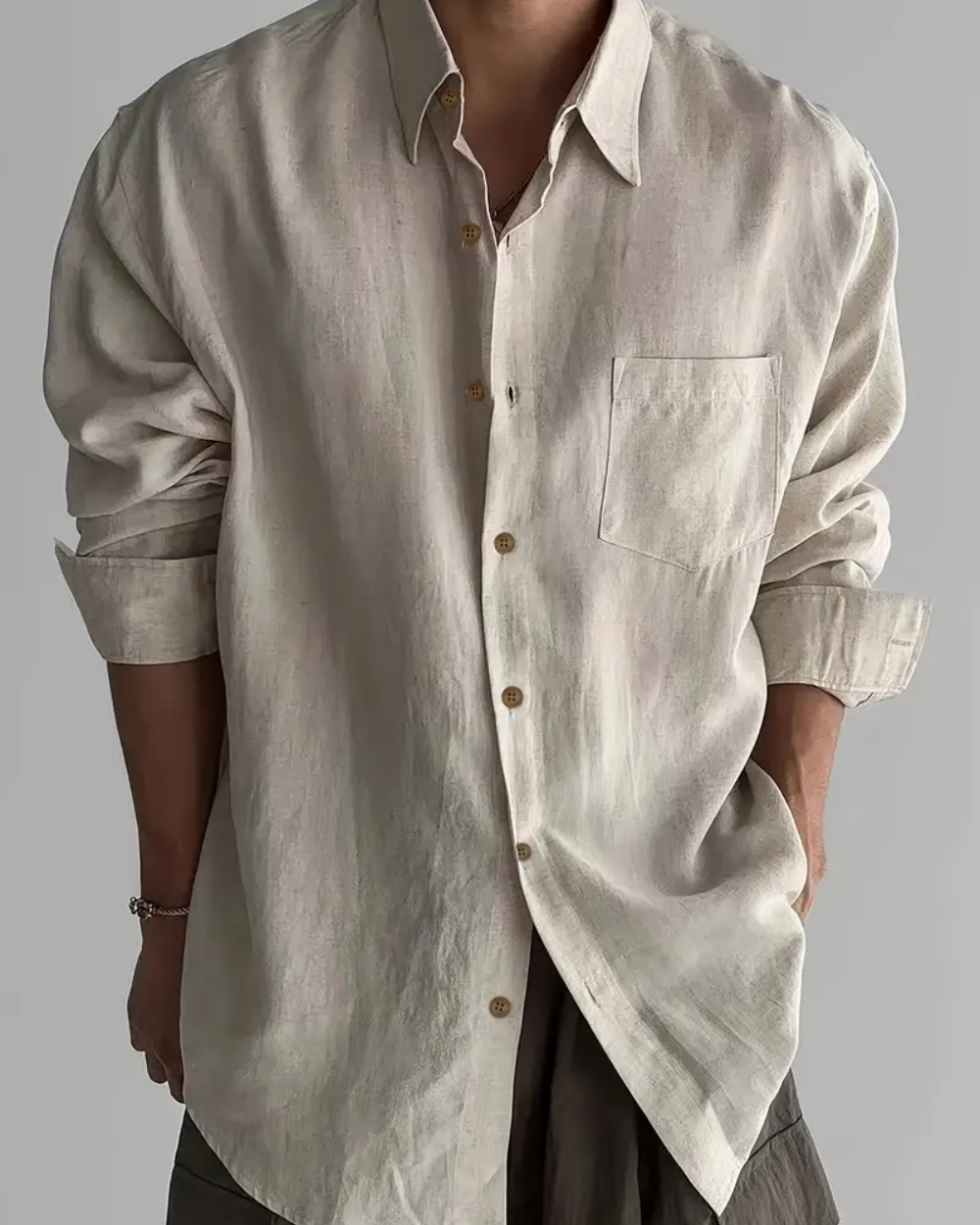 Deauville men's shirt, alternate view