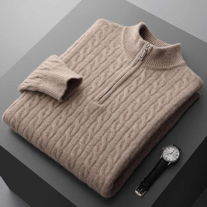 Deneb men's cashmere sweater, alternate view