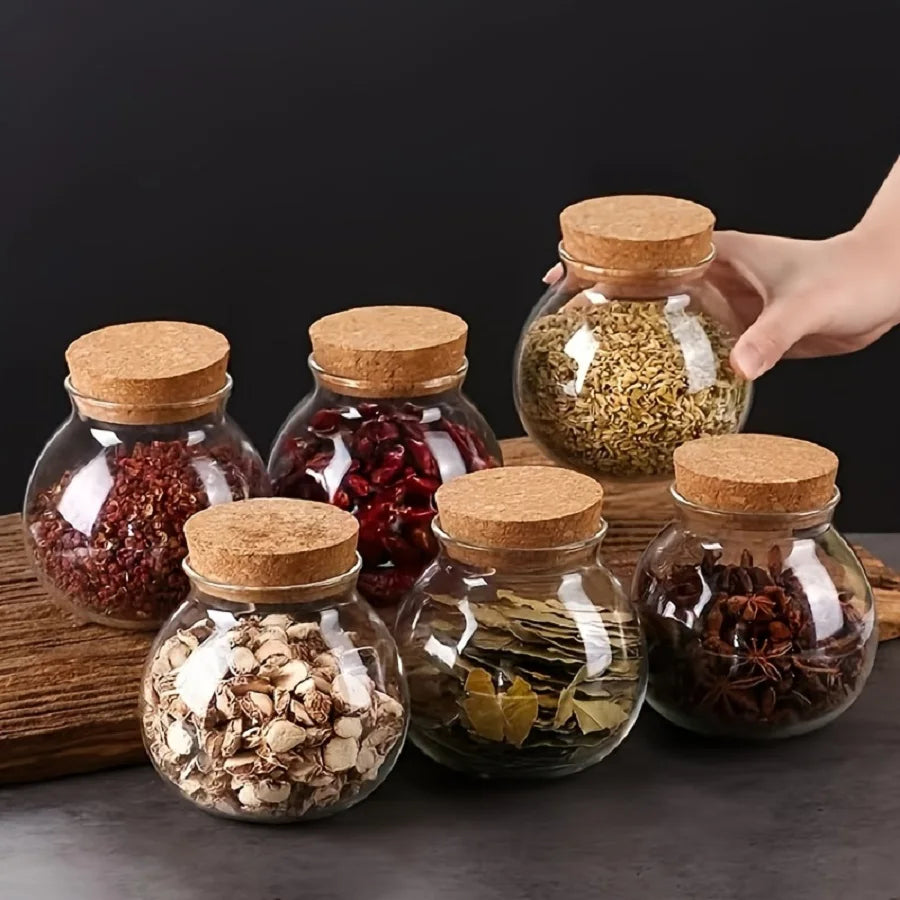 Dispensa jars on a tray