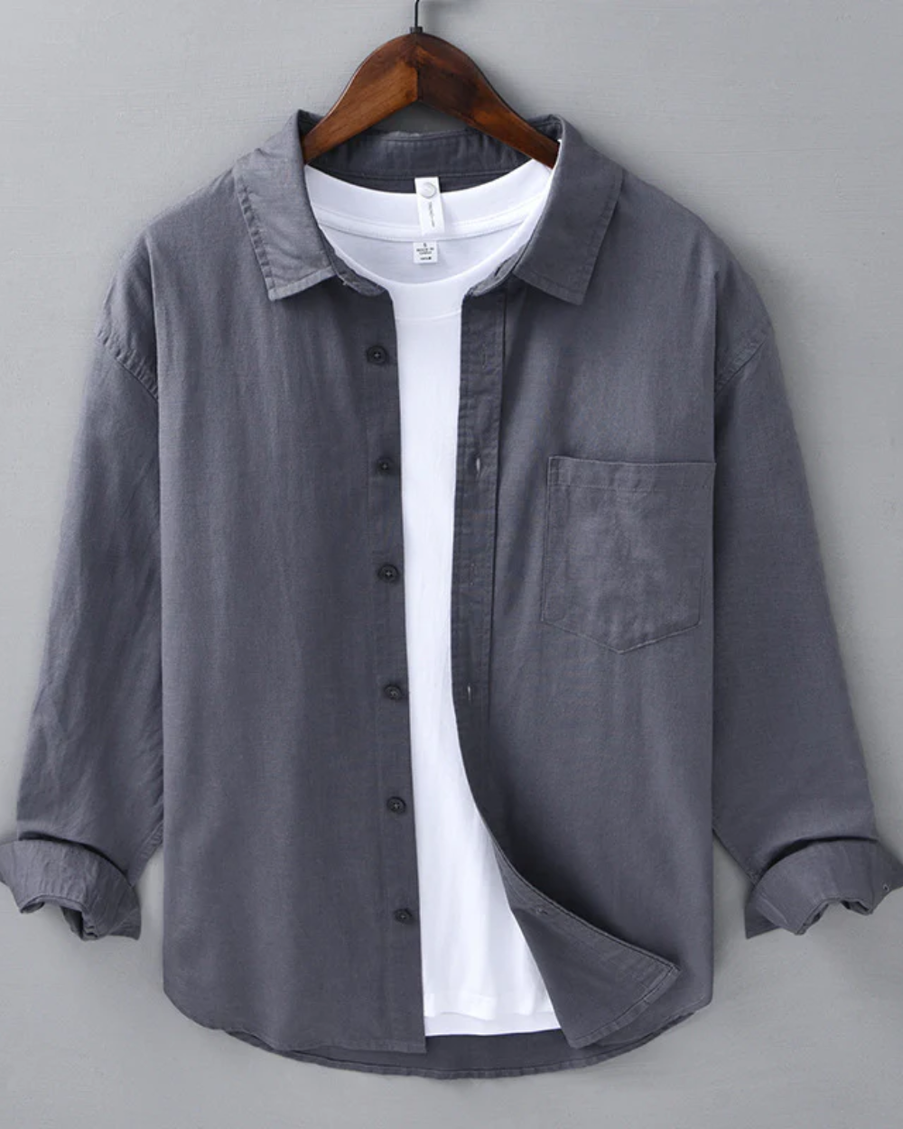 Doha men's linen shirt, view 5