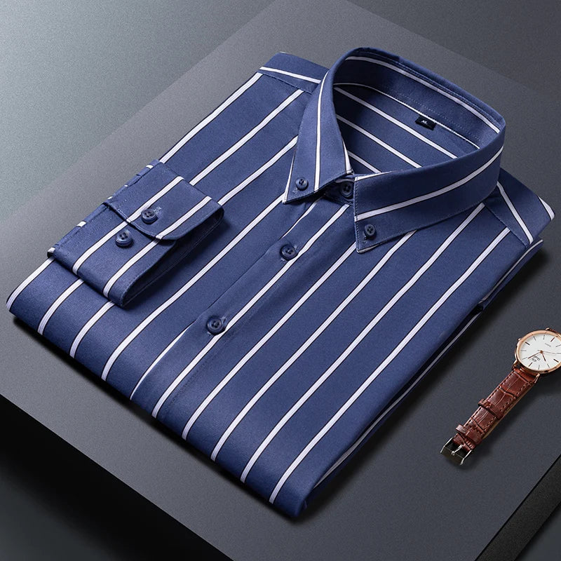 Men's elegant striped shirt – Avinos Milano