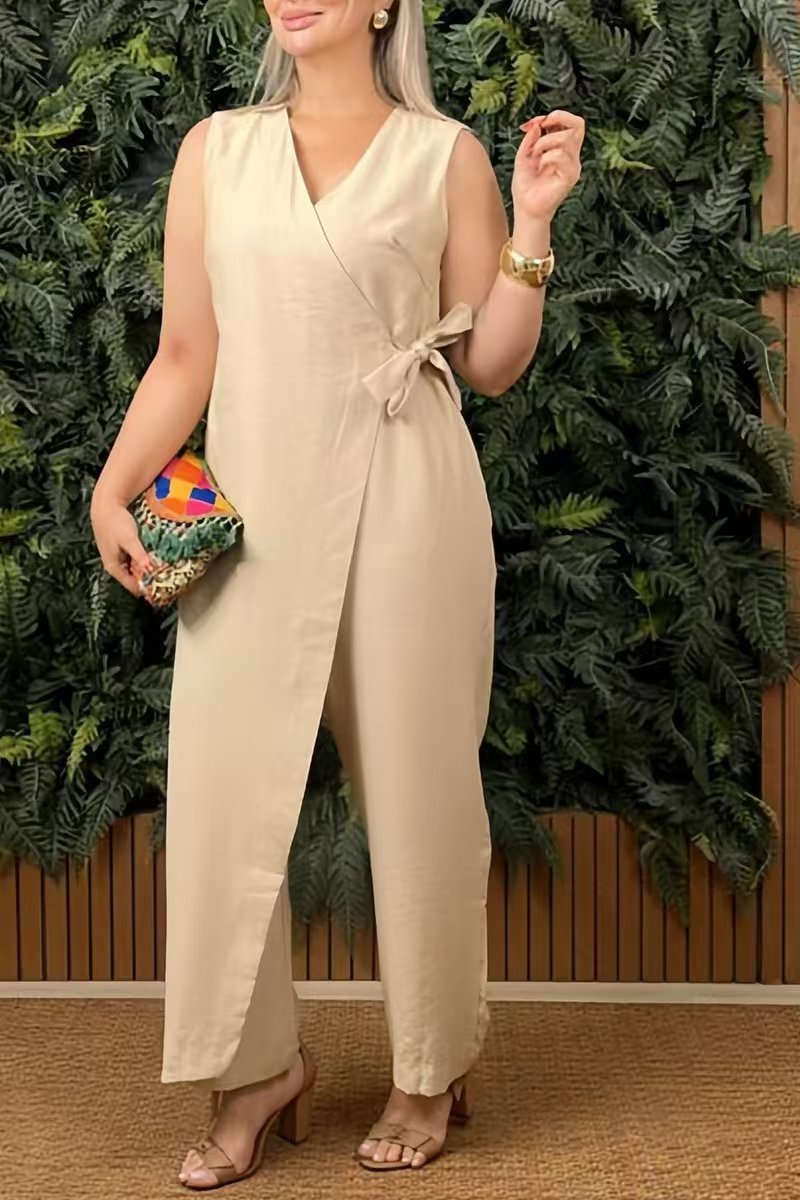 Women's v-neck jumpsuit – Avinos Milano