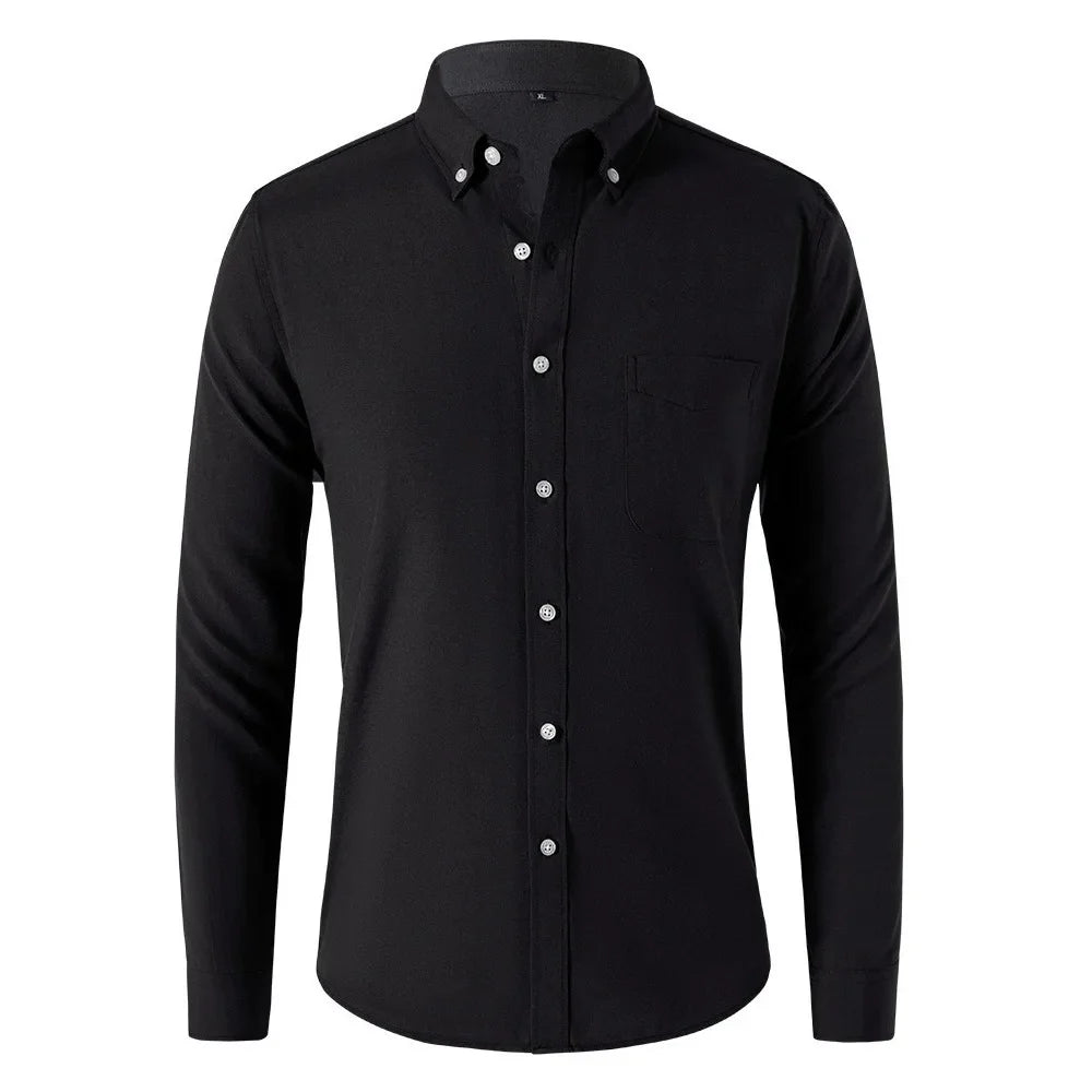 Men's elegant oxford shirt, alternate view