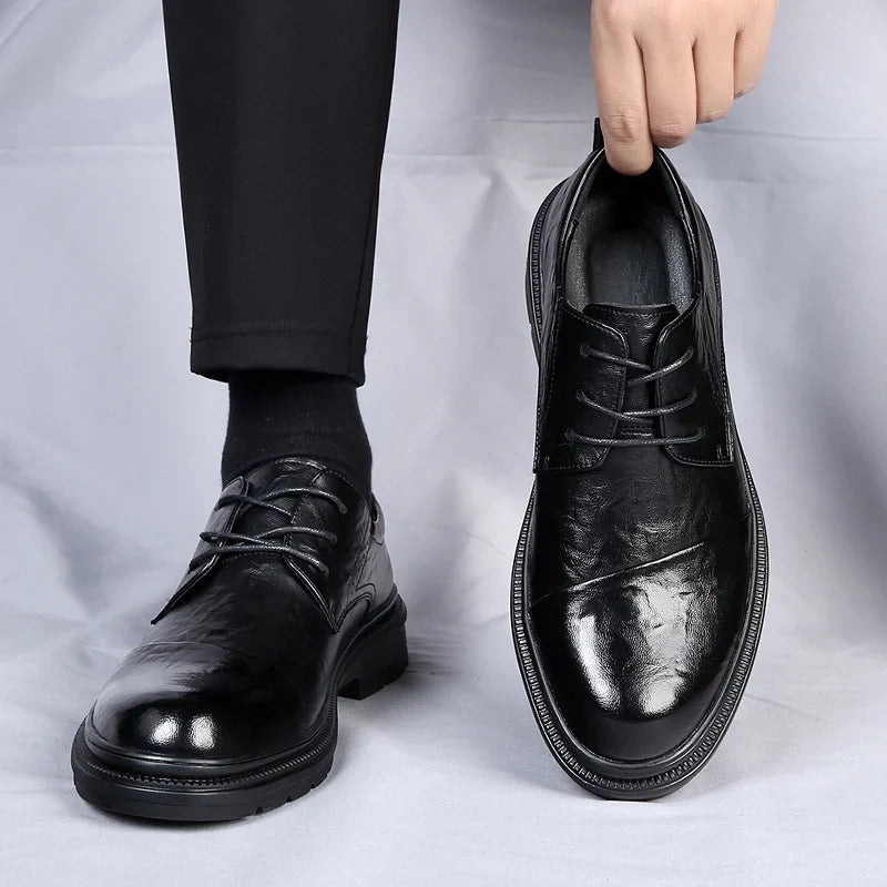 Men's elegant leather shoes, additional view