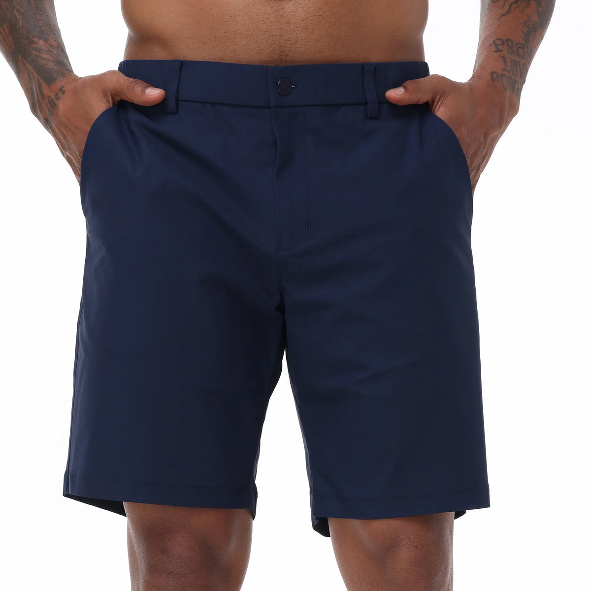 Men's elegant golf shorts, alternate view