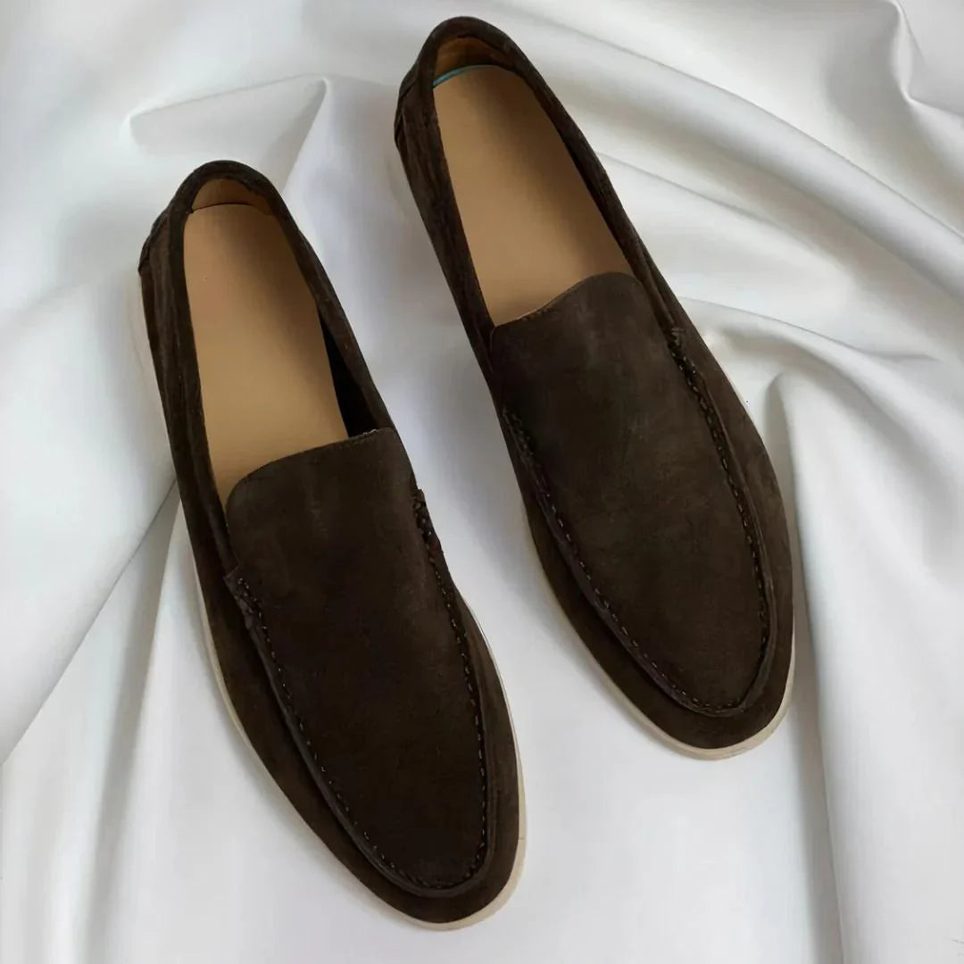Men's elegant suede loafers, view 4