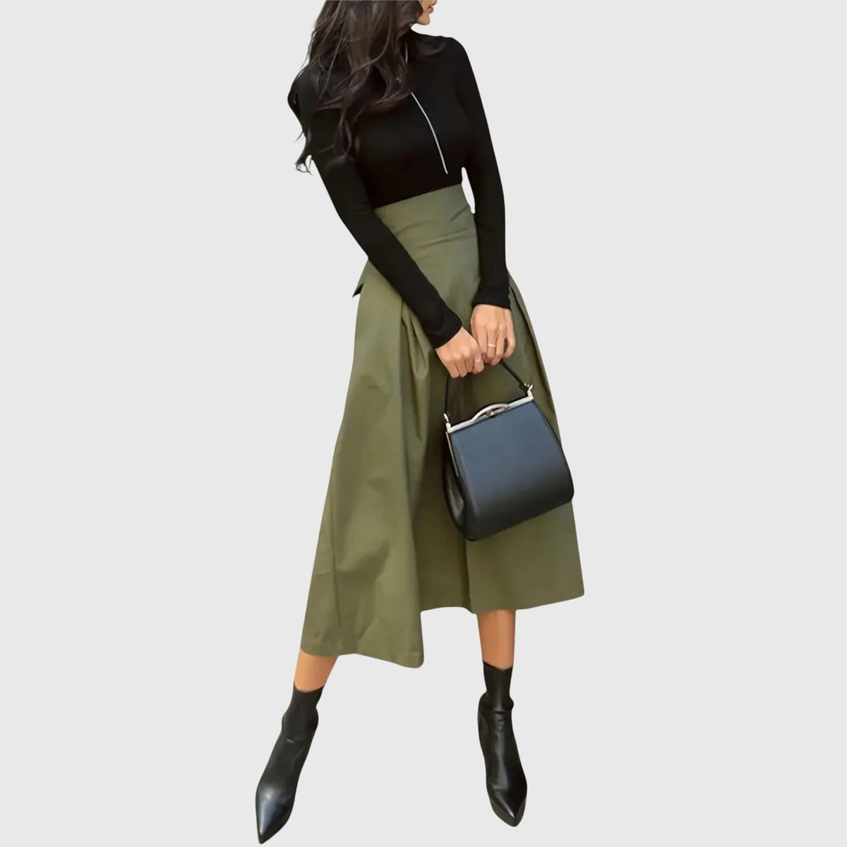 Elina women's midi skirt, alternate view
