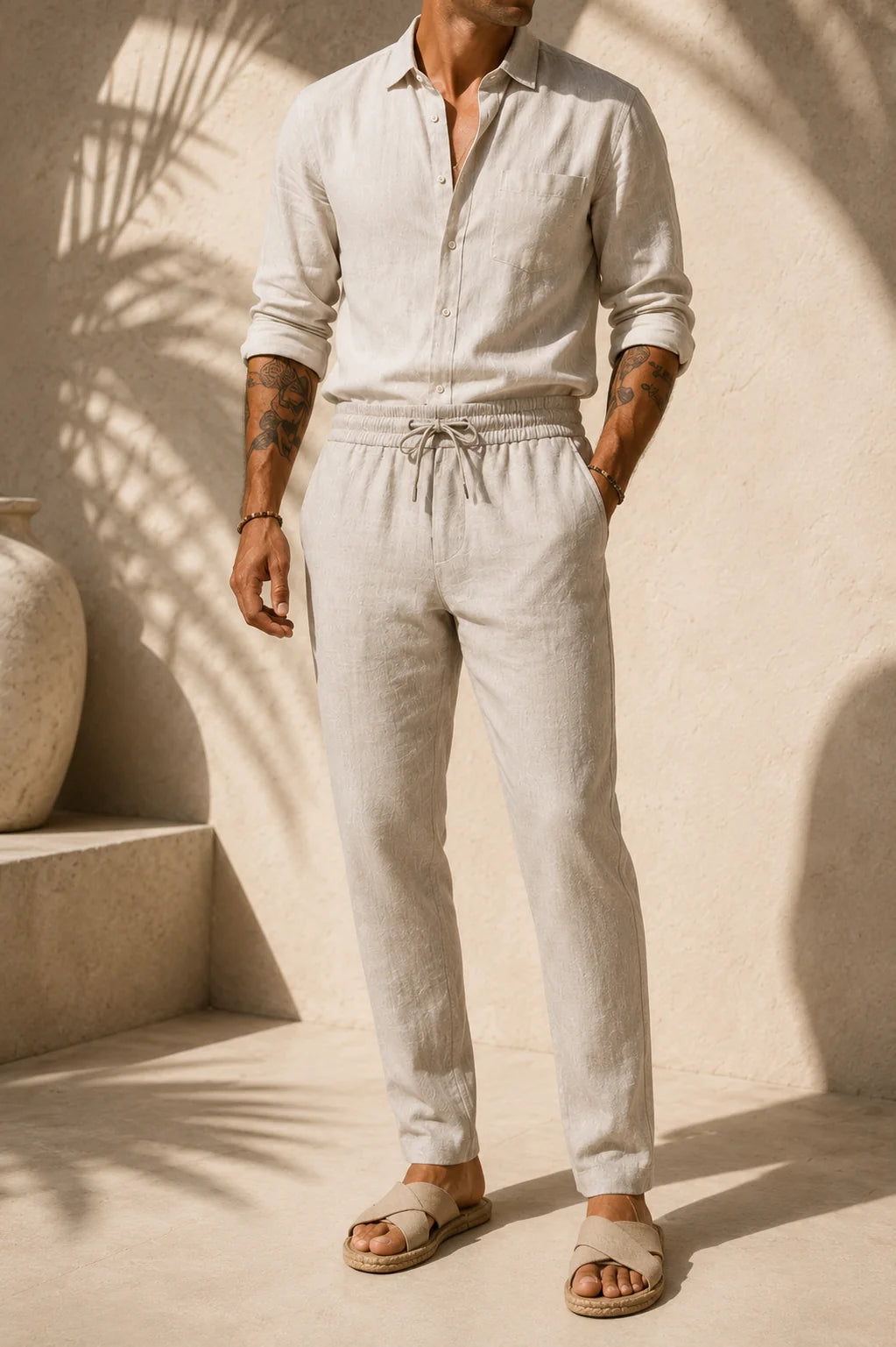 Elio men's linen pants – Avinos Milano