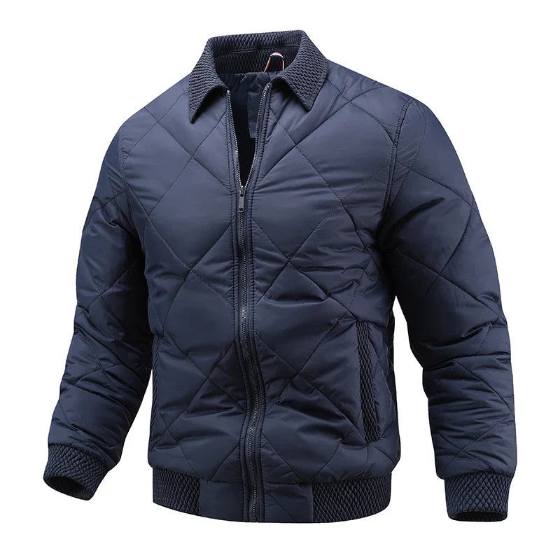 Men's quilted bomber jacket, alternate view