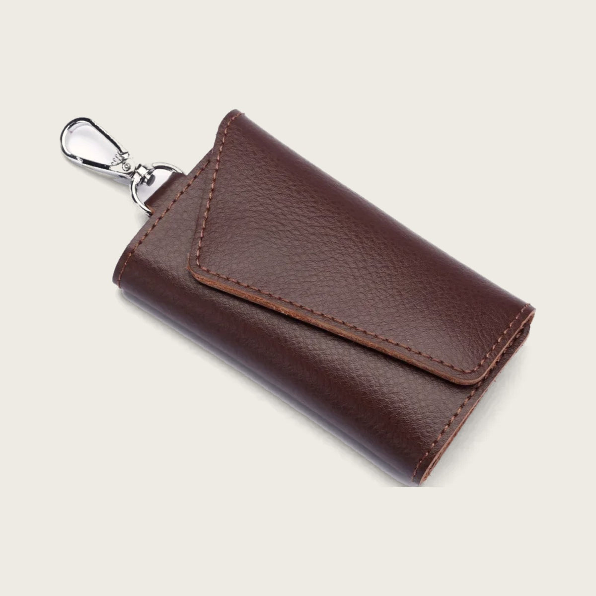 Enzo Genuine Leather Key Case in Espresso