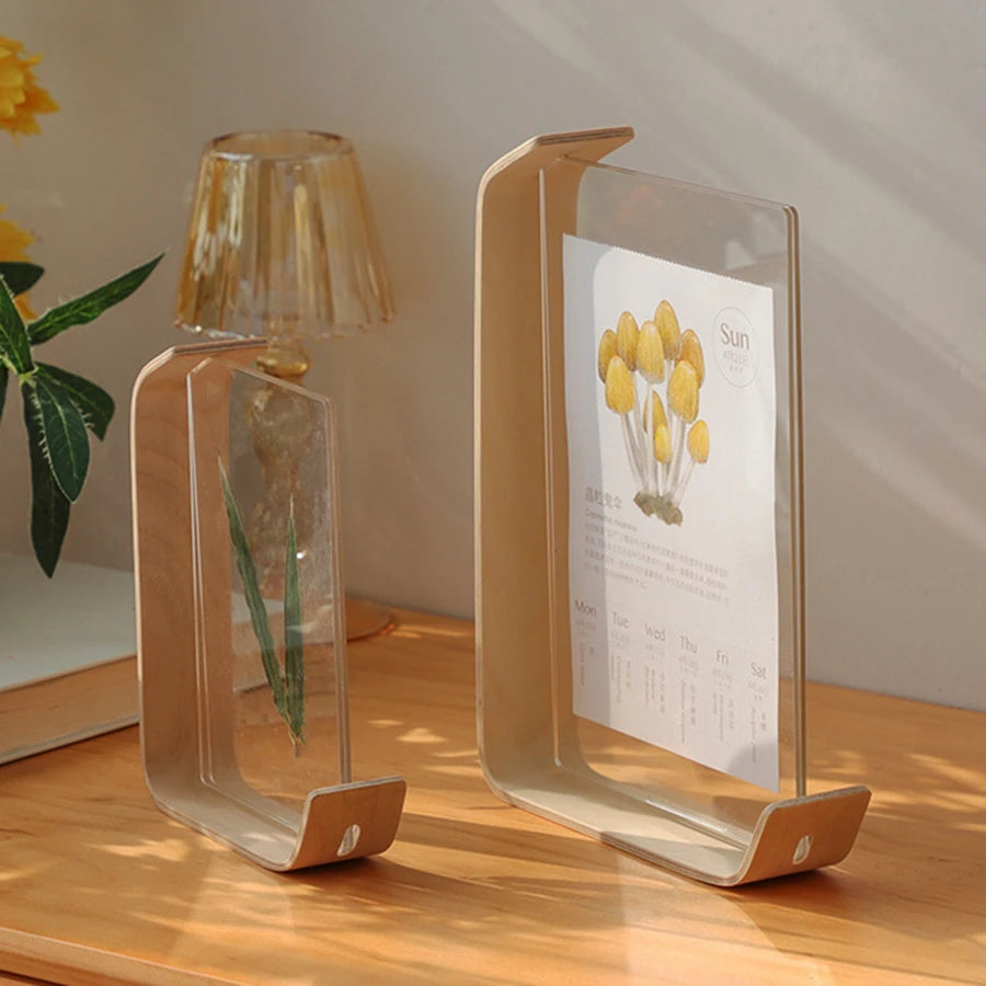Erbario frame on a desk