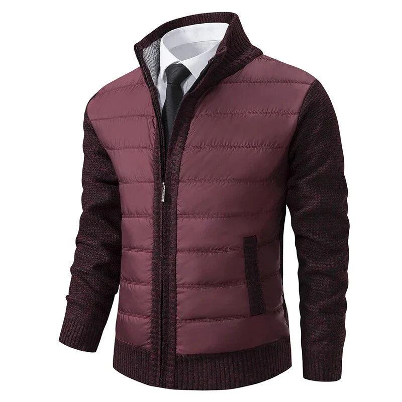 Men's knit cardigan, additional view
