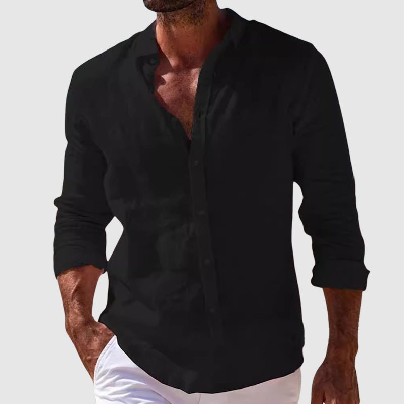 Fabio men's elegant linen shirt, view 5