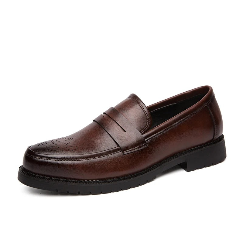 Men's elegant loafers, alternate view