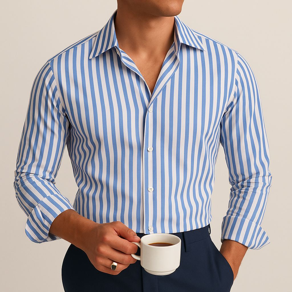 Florence men's striped dress shirt – Avinos Milano