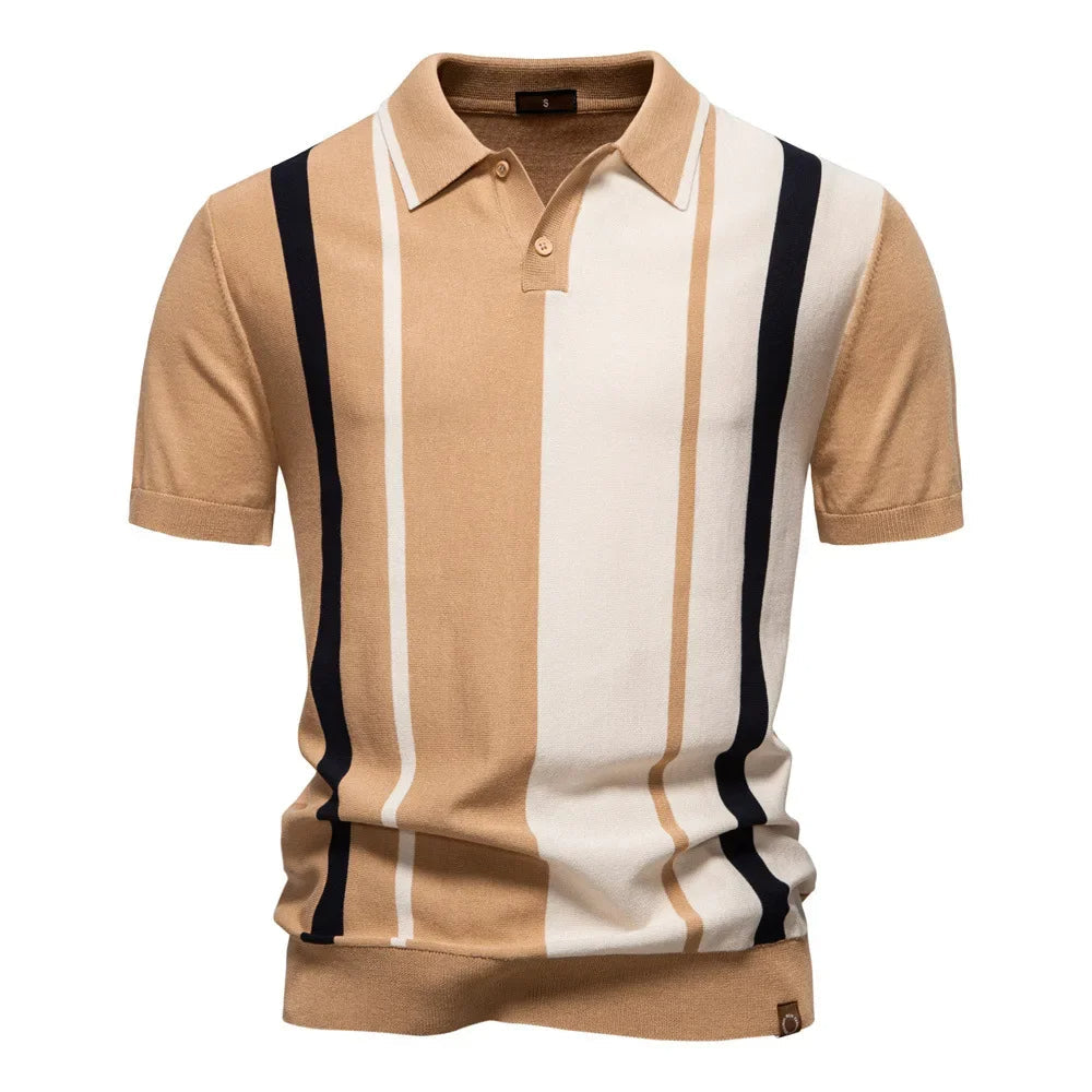 Men's knit polo shirt, view 6