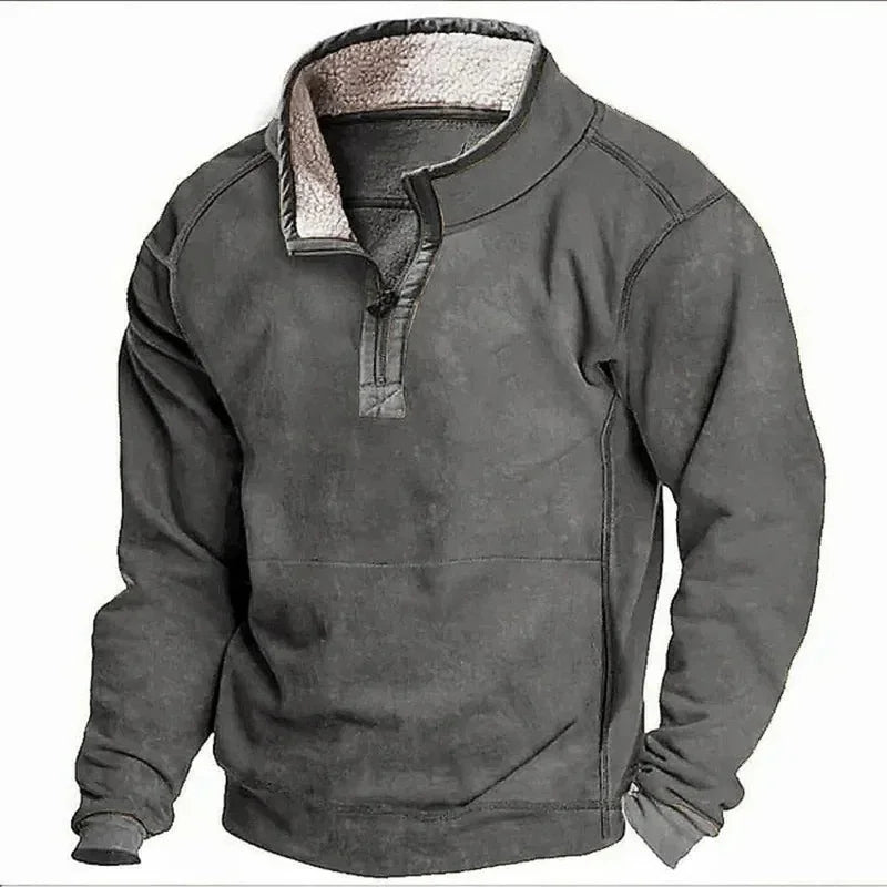 Men's fleece sweater, additional view