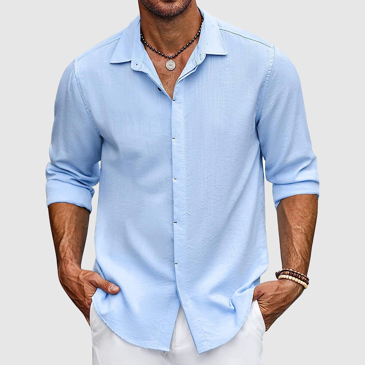 Franco men's elegant cotton shirt – Avinos Milano